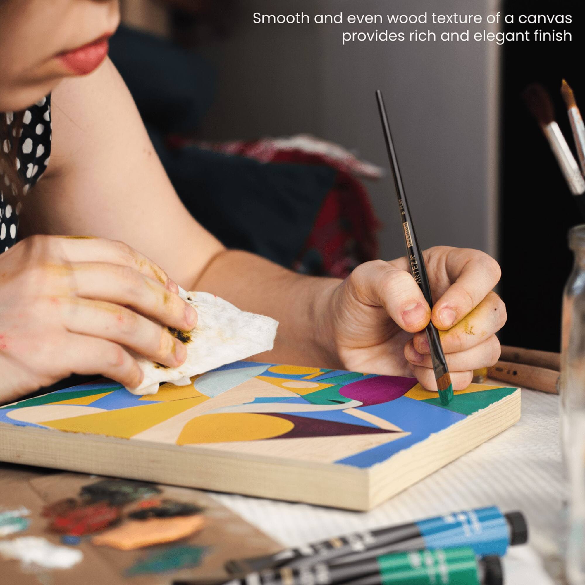 Arteza® 19 Piece Abstract Wood Painting Kit